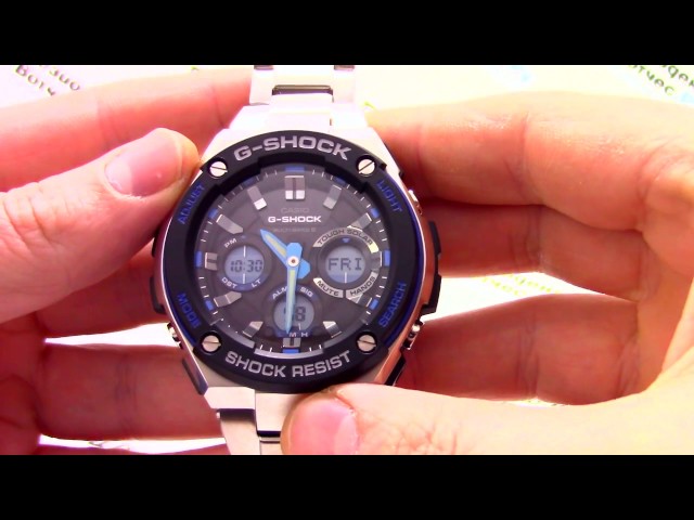 Часы Casio G-SHOCK GST-W100D-1A2 [GST-W100D-1A2ER] - Видео обзор