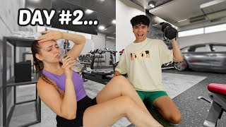 LAST TO LEAVE THE GYM WINS!!! *CHALLENGE*