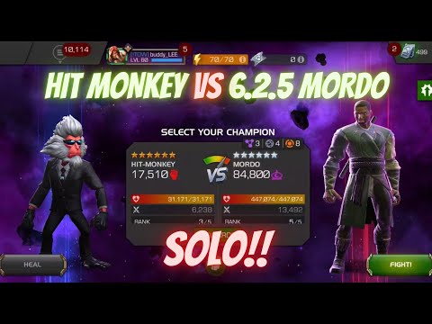 HIT MONKEY EASILY SOLO’S 6.2.5 MORDO BOSS. Another Successful Hit Job!!