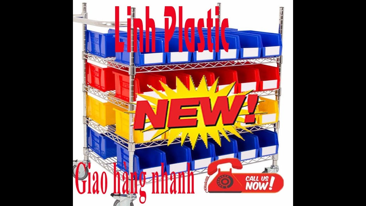 Hộp nhựa đựng linh kiện điện tử, kệ đựng ốc vít,phụ... - youtube