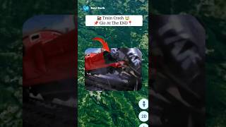 Train Crash USA 🚂 On Google Earth and Maps #shorts #earth #maps #google