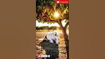 The horse watered the grapes and saved them from drying out.😭#ai #horse #save #grape