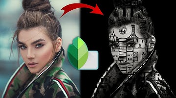 Text Portrait Editing in Snapseed || Face typography effect editing Tutorial || Digital MG