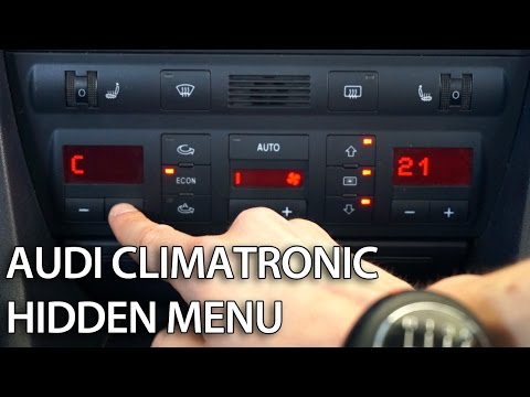 Как войти в скрытое меню в Climatronic Audi A6 C5 (диагностический режим, DTC)
