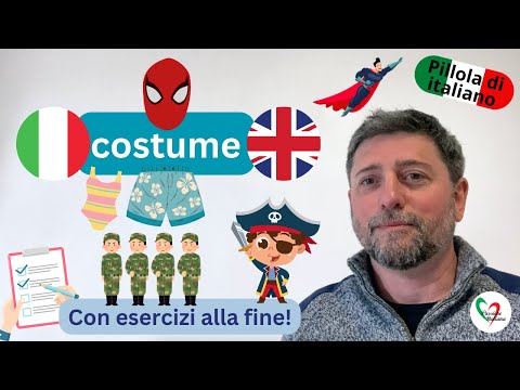 Che cosa significa COSTUME in italiano?