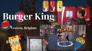 Burger King Belgium: ассортимент меню и напитков. Небольшая прогулка по ночному городу.