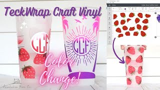 How to Make Tumbler Wraps with TeckWrap Craft Vinyl
