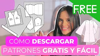CÓMO DESCARGAR PATRONES PARA COSER GRATIS | Donde descargar patrones FÁCIL Y GRATIS | KARLAGLAMOUR