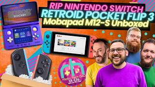 Retroid Pocket Flip 3, RIP Nintendo Switch + Mobapad M12S Unboxed