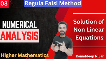 03. False Position method I method of interpolation I Regula-falsi method I Numerical Analysis