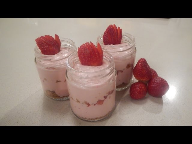 Strawberry Cheesecake In Jar