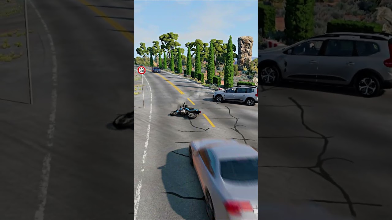 Realistic Highway Car Crashes 