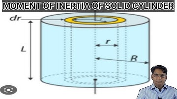 MOMENT OF INERTIA OF SOLID CYLINDER @ganga4024
