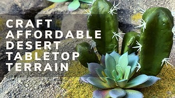 Craft Desert Terrain for Wargames and Other Tabletop Miniatures Games and RPGs