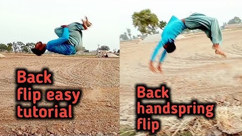 Learn Backhand Spring to Back flip || Step by Step - Progression video