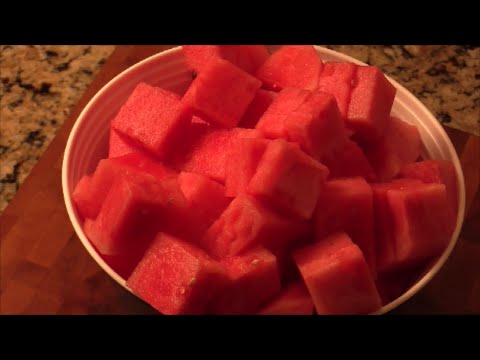 Fun And simple Way To Cut Watermelon- Bite Size Pieces