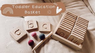 Toddler Learning Activities | Education Basket | Busy Box For Homeschool Toddler Learning Activities | Education Basket | Busy Box For Homeschool