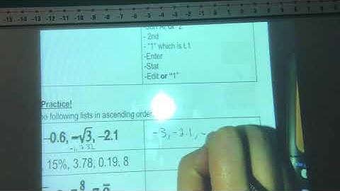 Compare and Order Real Numbers TEKS 8.2D