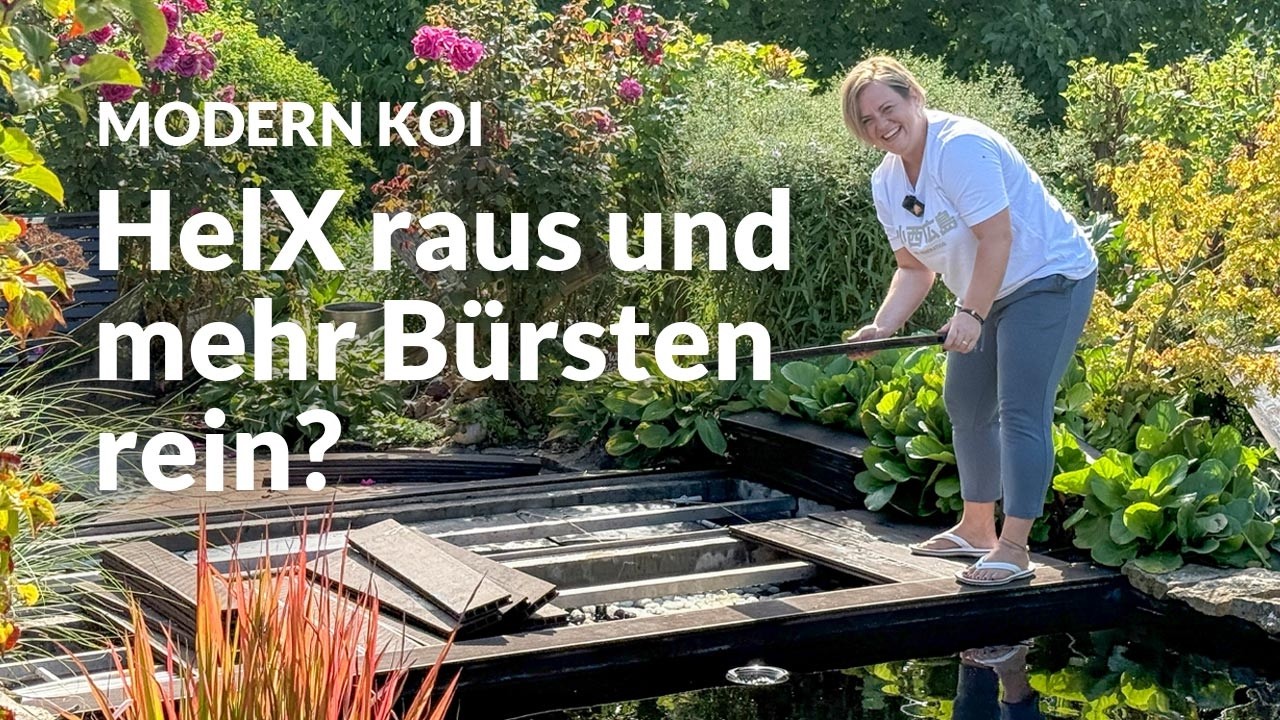 Katrins Filteranlage mit Bürsten und HelX | Modern Koi Blog #8147