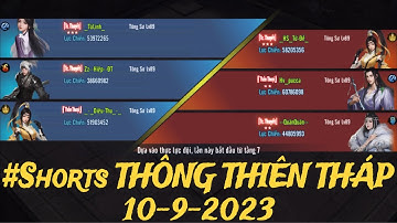 #Shorts THÔNG THIÊN THÁP 10-9-2023 | Song Tấu Tàng Kiếm - Vạn Hoa, Tráng Ca May Mắn 🤫