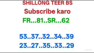 21/05/2026/Shillong Teer Bs FR 81/SR/62/Daily Result Succsseful