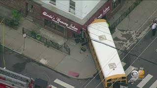 School Bus Crashes Into NJ Nail Salon