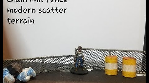 how to make chain link fence  modern scatter terrain for tabletop games