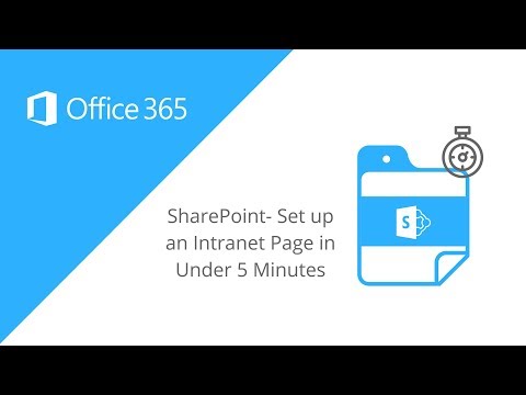 Set up an Intranet Page in Under 5 Minutes