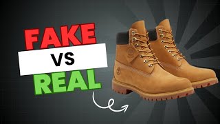 Original vs Fake Timberlands Differences