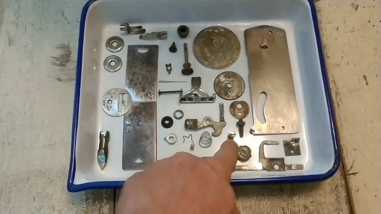 Restoring antique Free sewing machine part 3 - YouTube