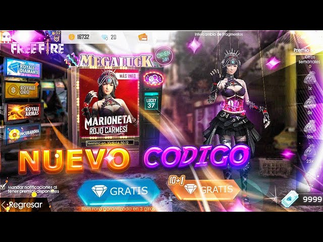 ¿¡CÓDIGO PARA CONSEGUIR EL SET *MARIONETA* GRATIS EN FREE FIRE!? - [byFerYT] class=