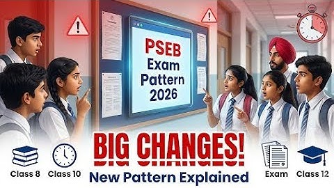 PSEB New Exam Pattern 2026 | Marks Distribution & Question Types #pseb #exampreparation 