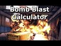 CS:GO Bomb Blast Damage Calculator