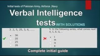 Verbal Intelligence Test for Pak ARMY, NAVY, AIR FORCE- verbal intelligence Test in ISSB (Part 2) screenshot 5