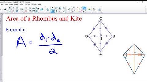 Area of Rhombus and Kite