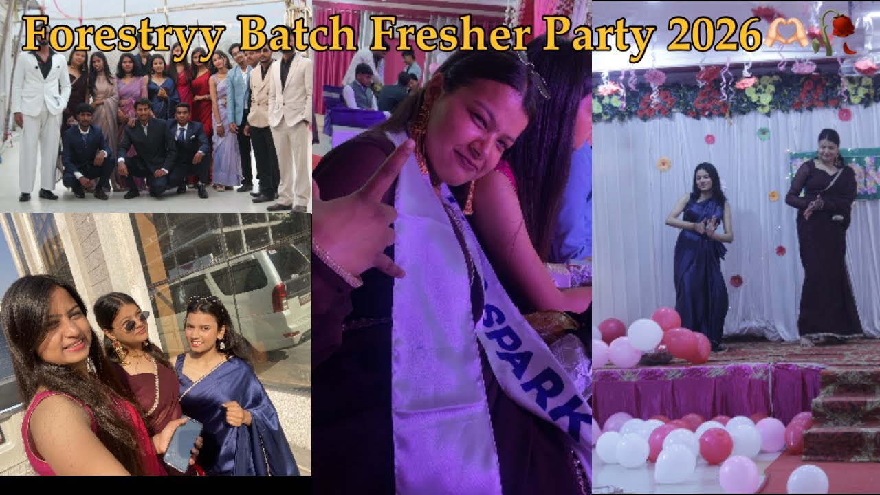 Freshers Party 2026❤️🫶🏻.    #youtubelongvlog #freshersparty 