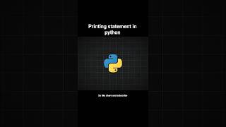 Python Printing statement in hindi #python #printing #shorts  #coding