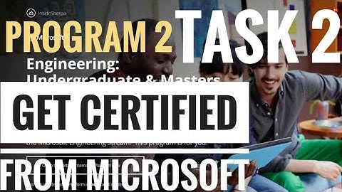 Microsoft Virtual Internship Task 2 - program 2 | Use SMART goal setting to build the career