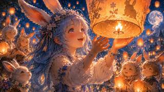 Bunny Dream | Relaxing Fantasy Music | a peaceful night in a fantasy world