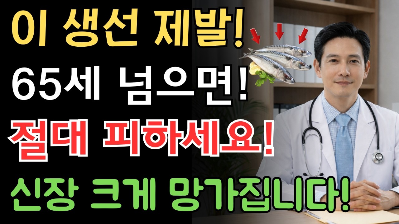 이 생선을 드시면 콩팥 노화가 급격히 빨라집니다! 신장에 가장 먼저 치명적인 위험 생선 TOP3 | 신장에좋은음식 | 신장 건강 | 노년의 건강 | 노인건강습관 | 신장을아끼는식탁