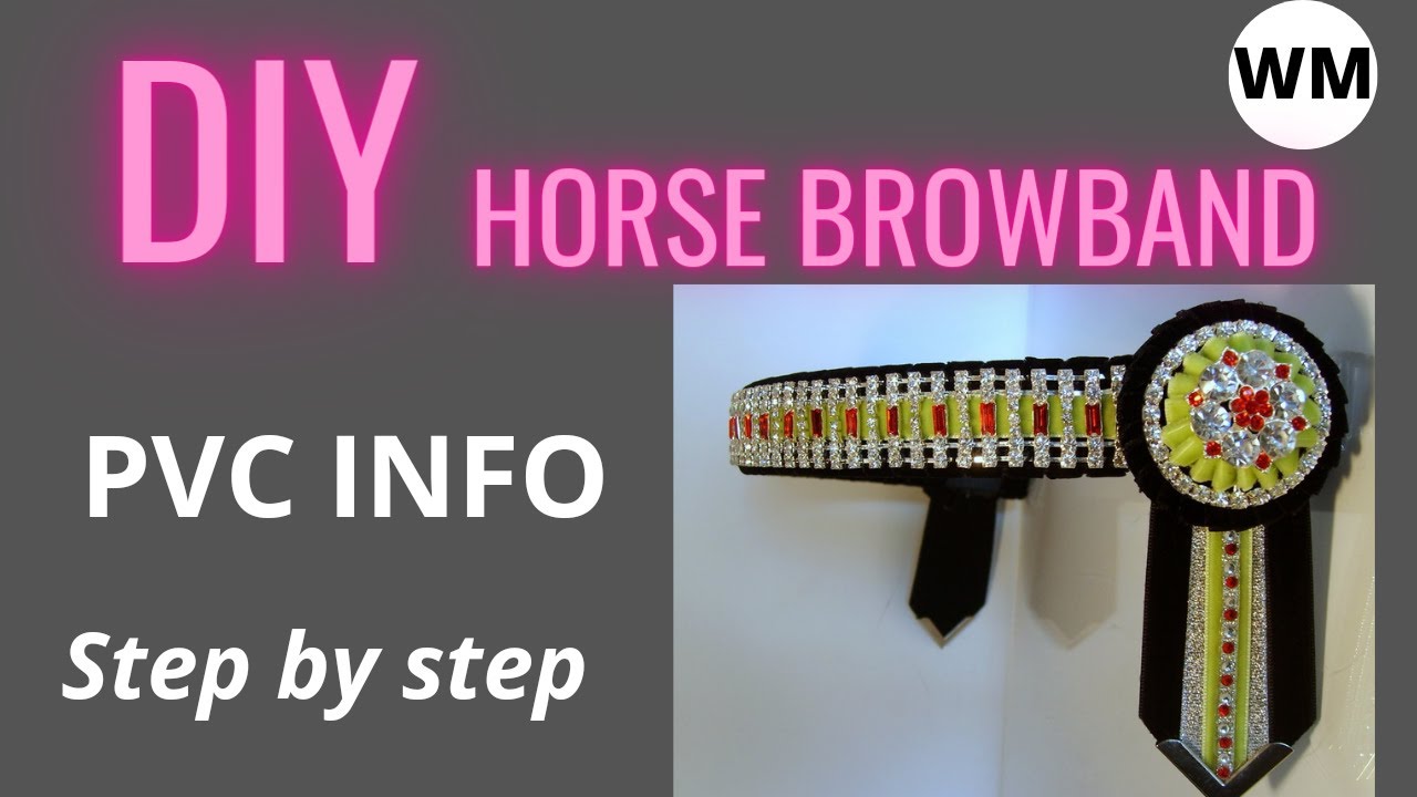 PVC Horse browband with bling. How to pdf available