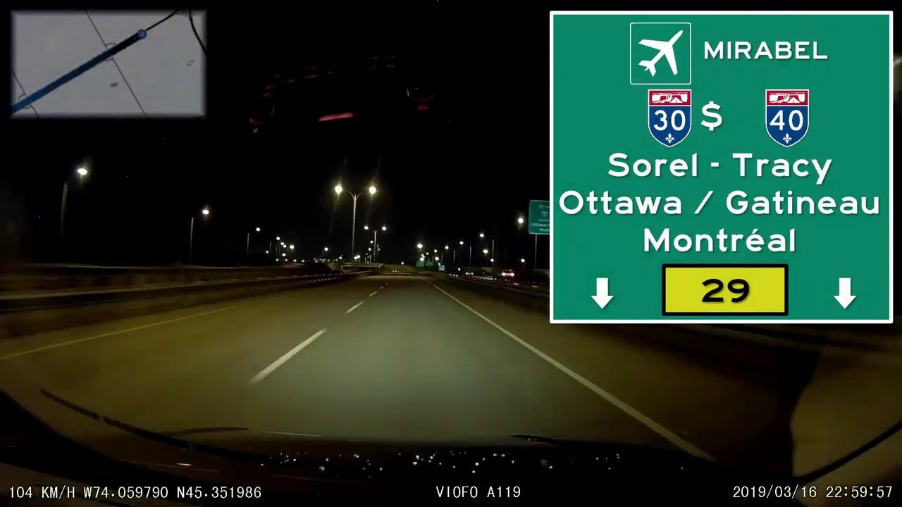 Montréal West & Southwest (Grande île/SalaberrydeValleyfield) Night