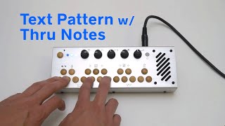 201 Pocket Piano - Text Pattern w/ Thru Notes