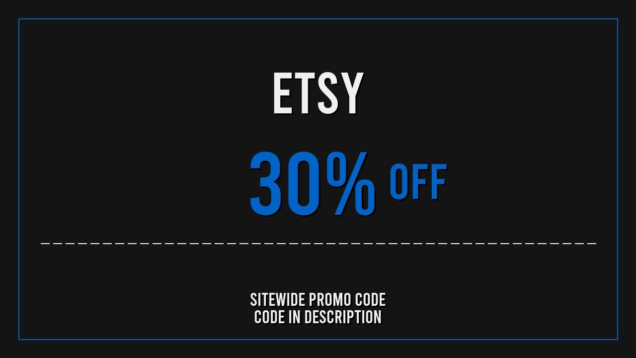 Etsy Discount Code 2025 April