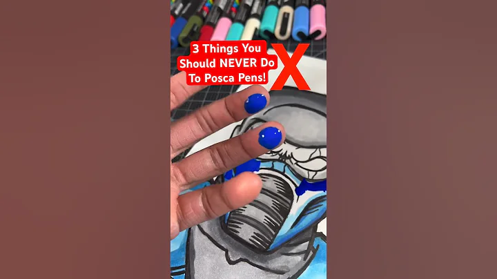 Don’t Do This To Your Posca Markers ! 😡 Pt2 #drawing #art #shorts
