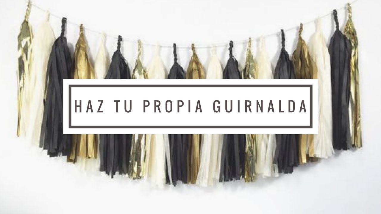 Como hacer guirnaldas o festones de papel I DIY paper tassel garland