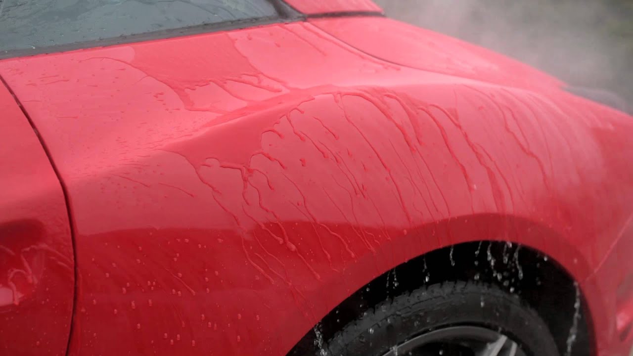 Ceramic paint coating water Sheeting Effect YouTube