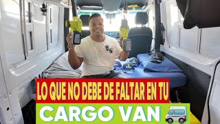 LO QUE NO DEBE DE FALTAR EN TU CARGO VAN!