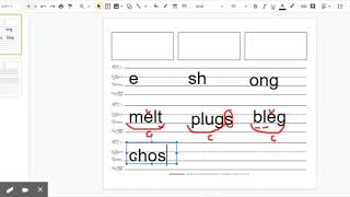 Fundations at Home Level 1 Unit 9 Day 3 Dictation Dry Erase