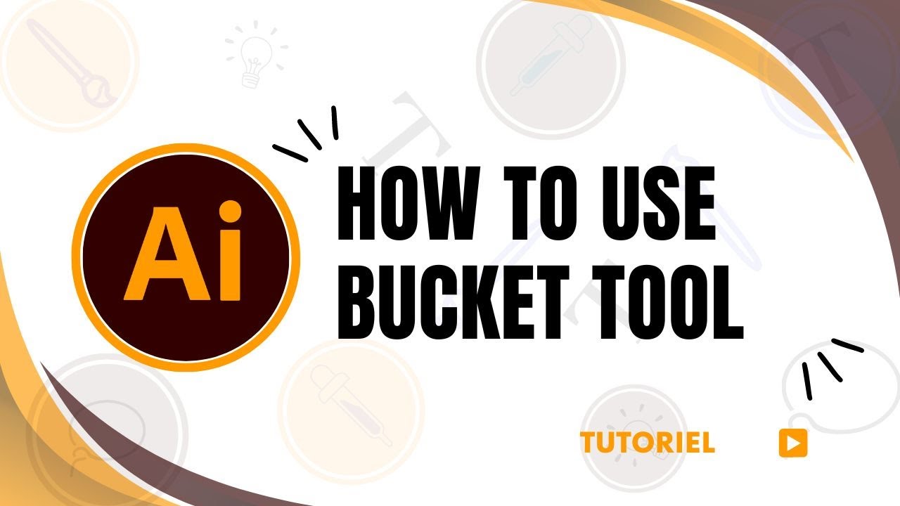 How to use the paint bucket tool in adobe Illustrator - YouTube